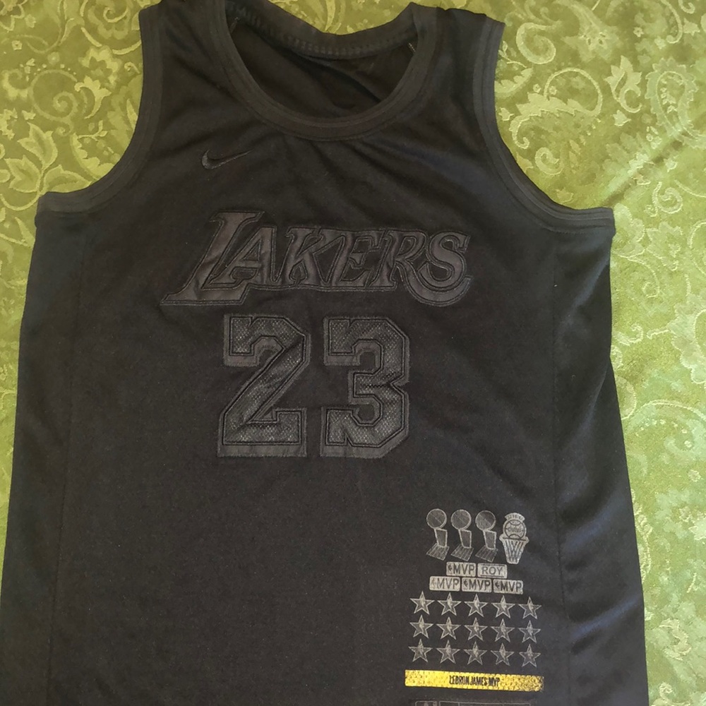 All black Nike Lebron James MVP jersey
